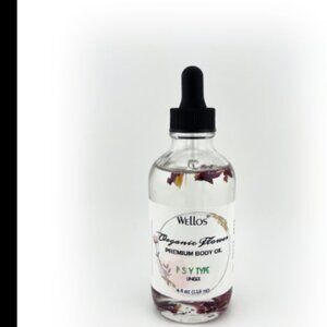 WELLOS ORGANIC FLOWER BODY OIL PSY 4oz